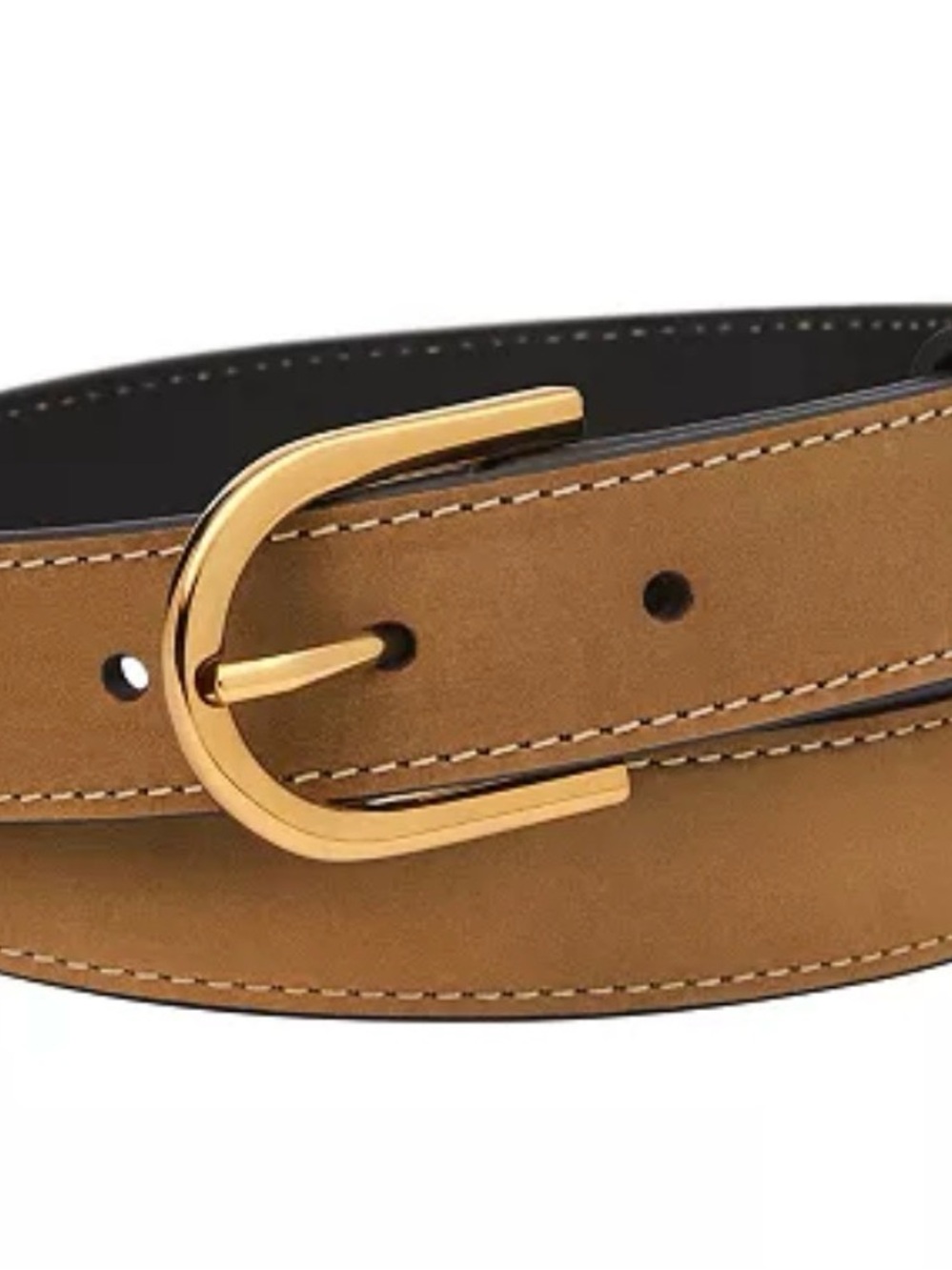 Fossil D Link Belt - Camel